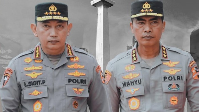 Kapolri Jenderal Listyo Sigit Prabowo dan Komjen Wahyu Widada. [Instagram]